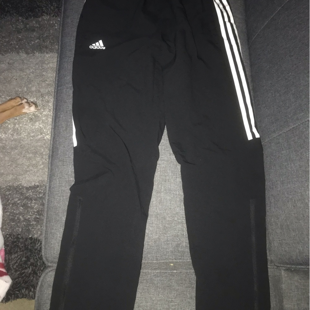 Adidas’s black & white water proof sweat pants